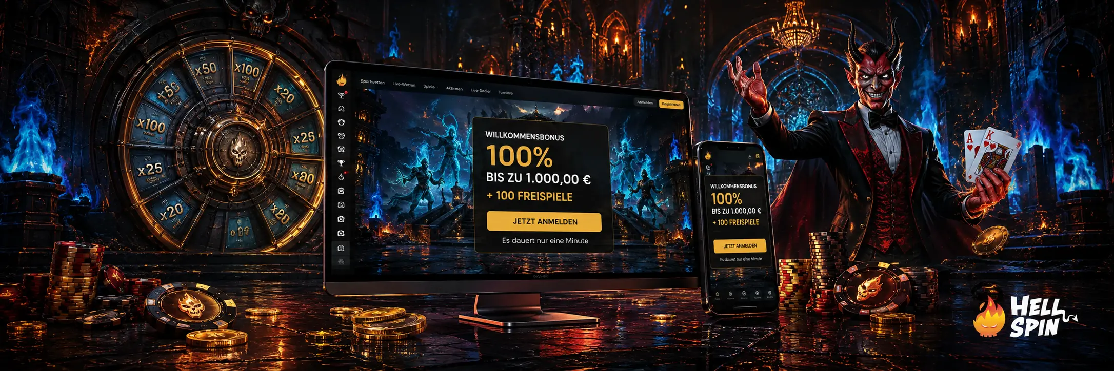 Wie startest du HellSpin Live Spiele?