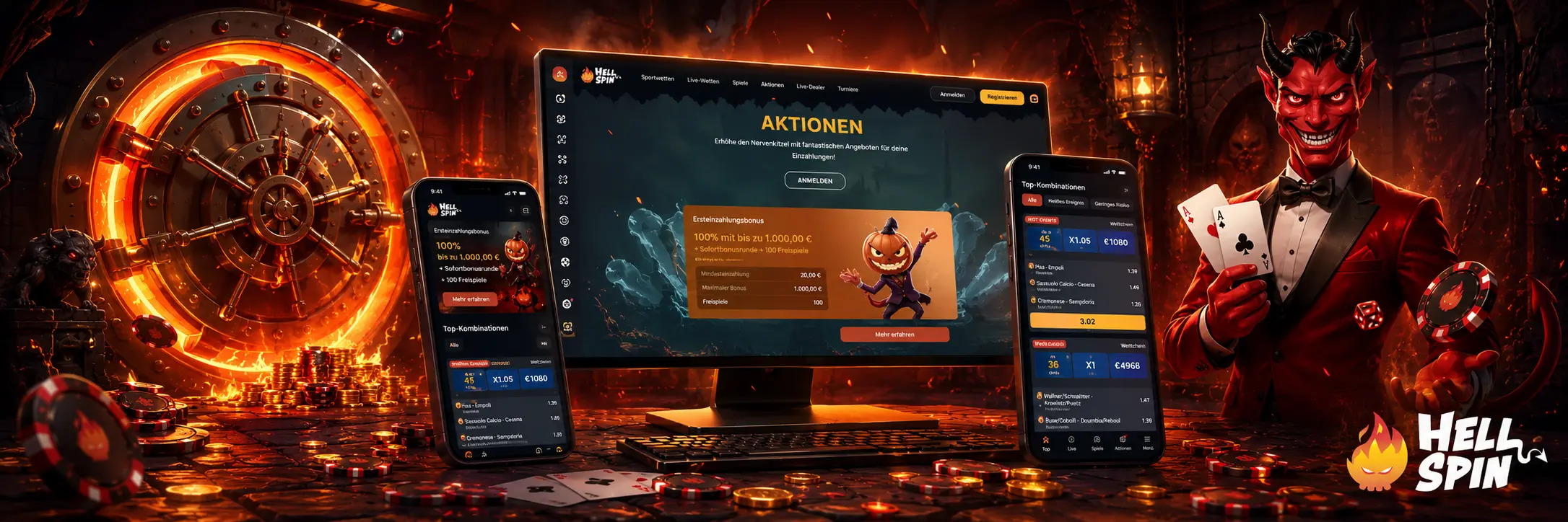 Wie meldet man sich bei HellSpin an?